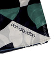 DON ALGODÓN PAÑUELO ESTAMPADO NEGRO Y VERDE