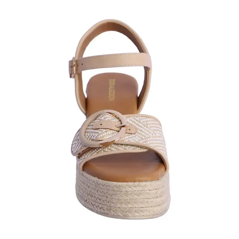 DON ALGODON SANDALIA TACON BEIGE