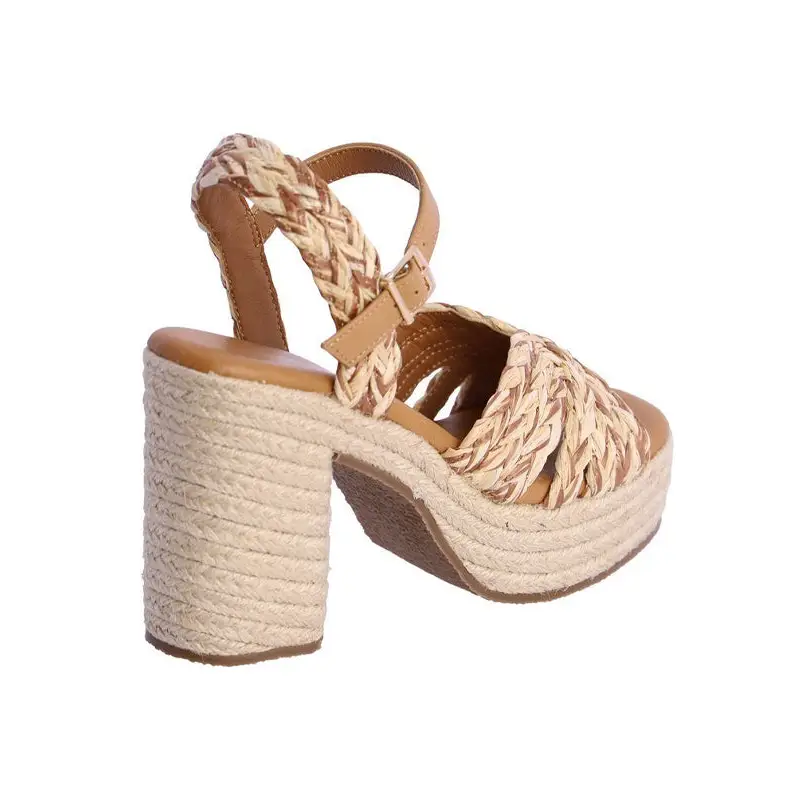 DON ALGODON SANDALIA TACON NATURAL