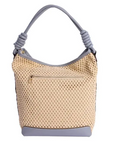 DON ALGODON SHOPPER RAFIA AZUL - TALLA ÚNICA