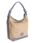 DON ALGODON SHOPPER RAFIA AZUL - TALLA ÚNICA