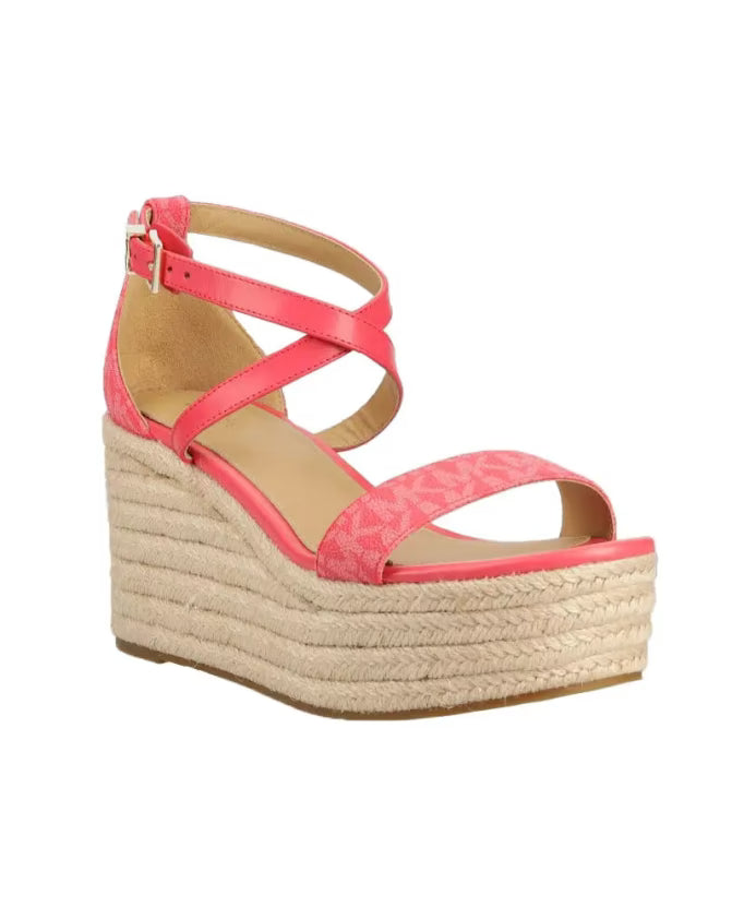 MICHAEL KORS SERENA WEDGE ESPADRILLE GERANIUM
