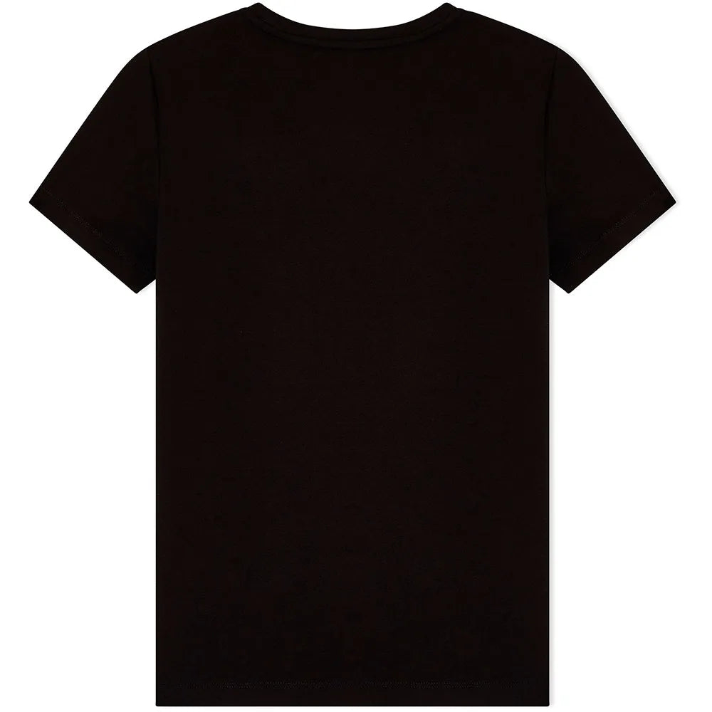 EMPORIO ARMANI WOMAN JERSEY T-SHIRT 6 BLACK/SILVER