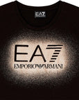 EMPORIO ARMANI WOMAN JERSEY T-SHIRT 6 BLACK/SILVER