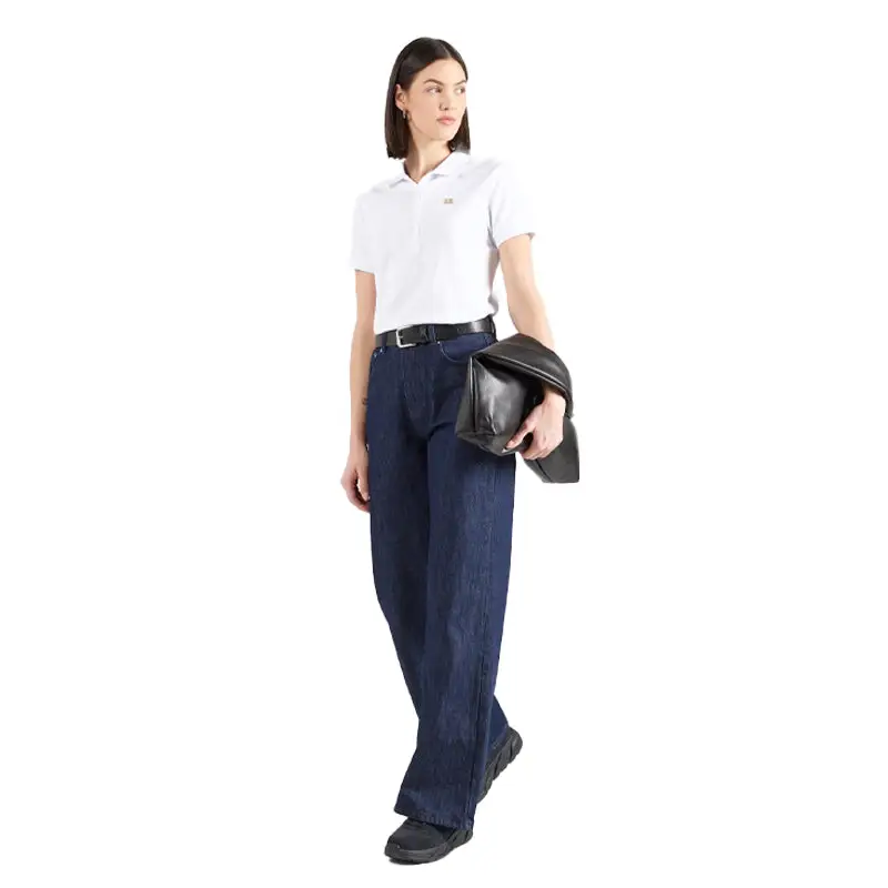 EA7 TRAIN CORE LADY W POLO SS WHITE
