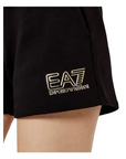 EA7 TRAIN VISIBILITY W SHORTS BLACK / GOLD - textil