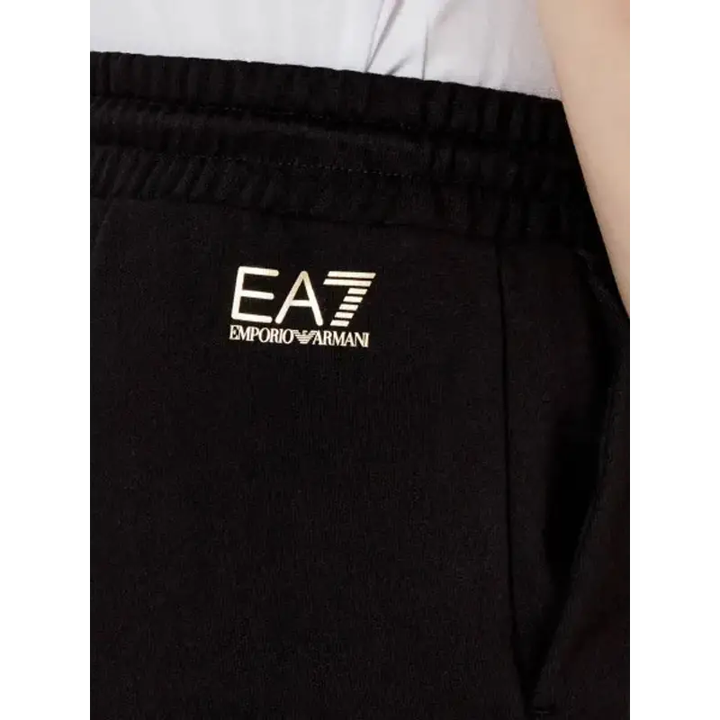 EA7 TRAIN VISIBILITY W SHORTS BLACK / GOLD - textil
