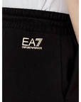 EA7 TRAIN VISIBILITY W SHORTS BLACK / GOLD - textil