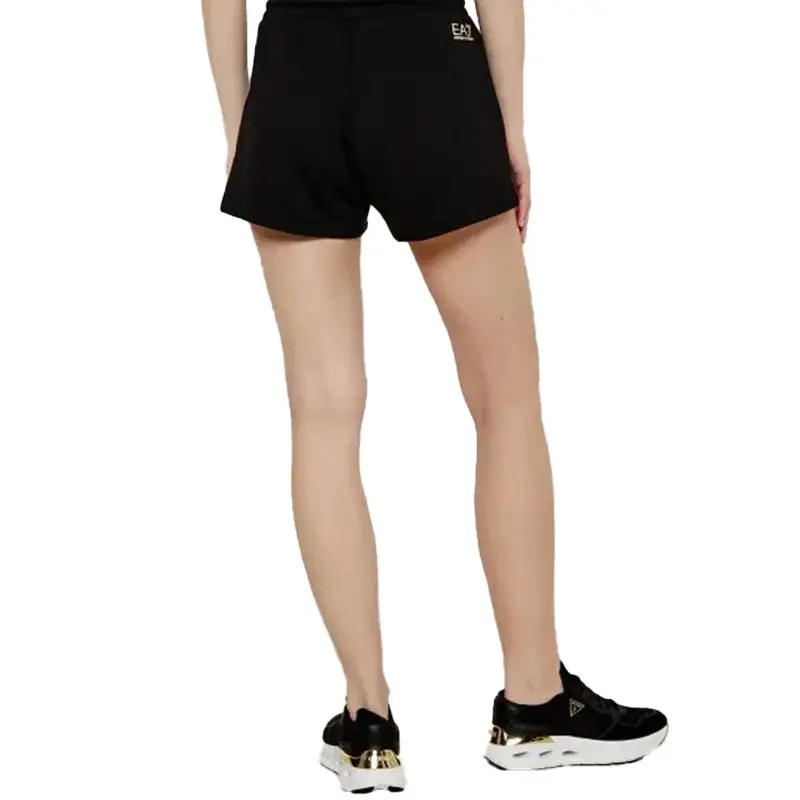 EA7 TRAIN VISIBILITY W SHORTS BLACK / GOLD - textil