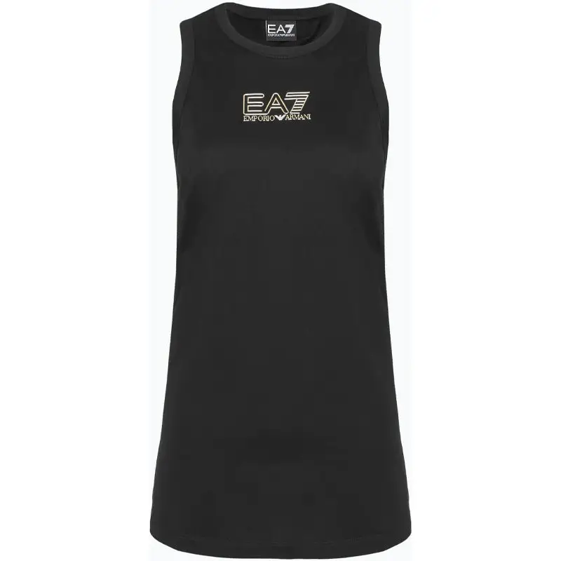 EA7 TRAIN VISIBILITY W TANK BLACK / GOLD - textil