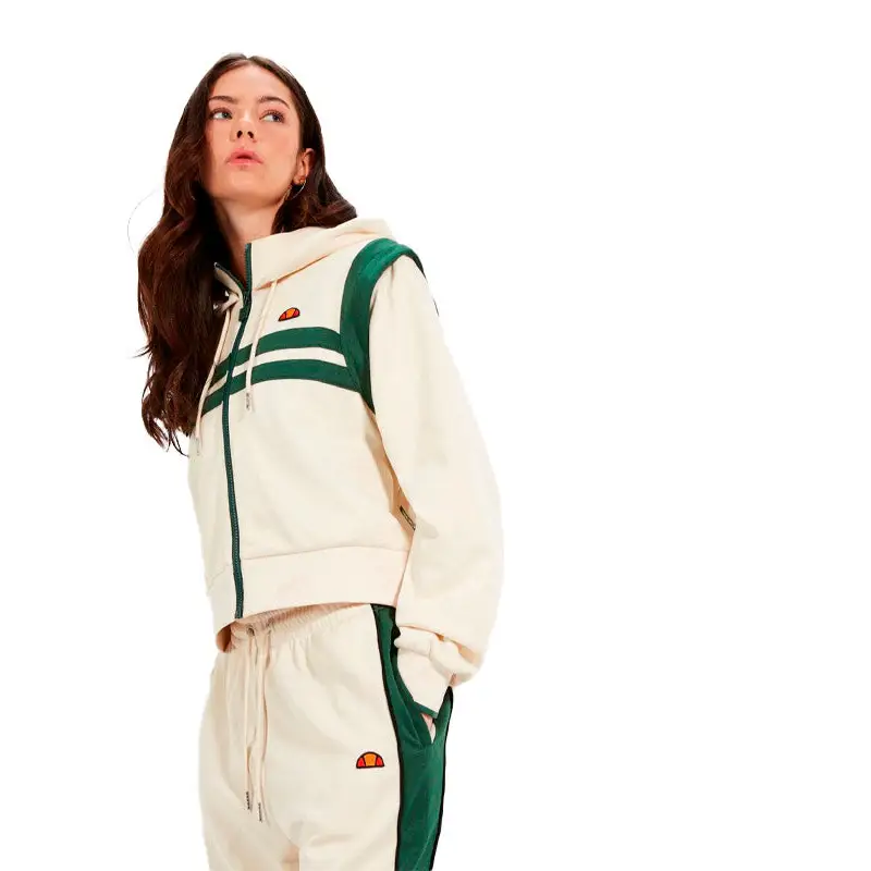 ELLESSE CHAQUETA DEPORTIVA CROP PERNA BEIGE/VERDE