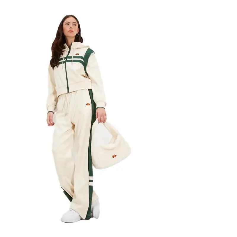 ELLESSE CHAQUETA DEPORTIVA CROP PERNA BEIGE/VERDE