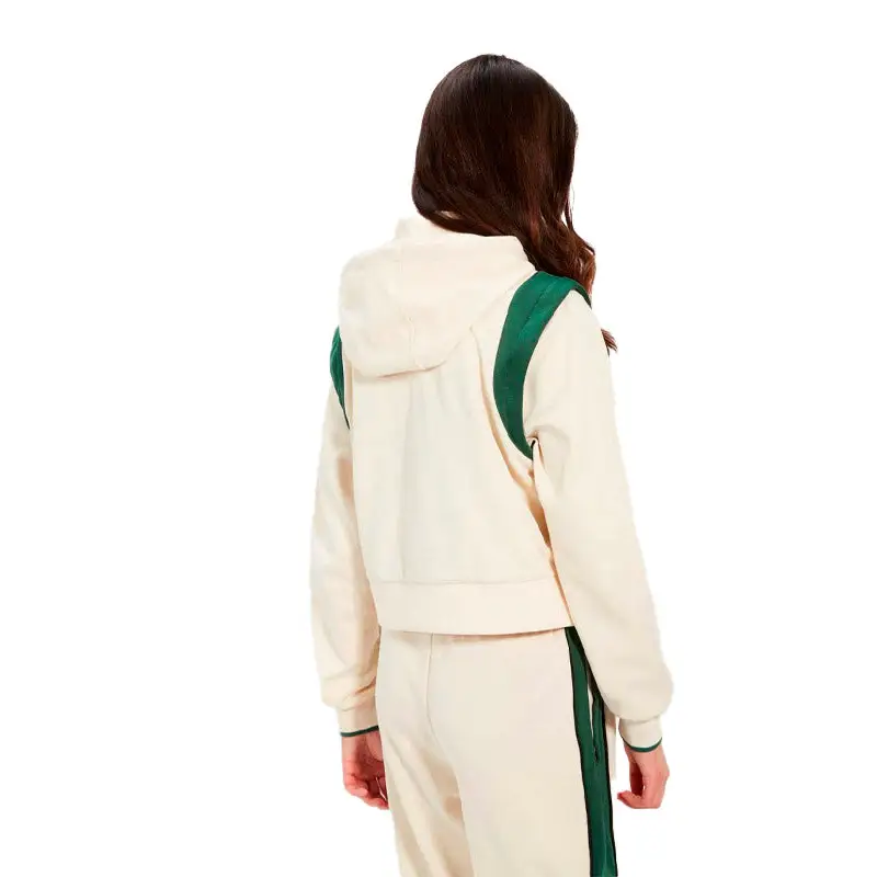 ELLESSE CHAQUETA DEPORTIVA CROP PERNA BEIGE/VERDE