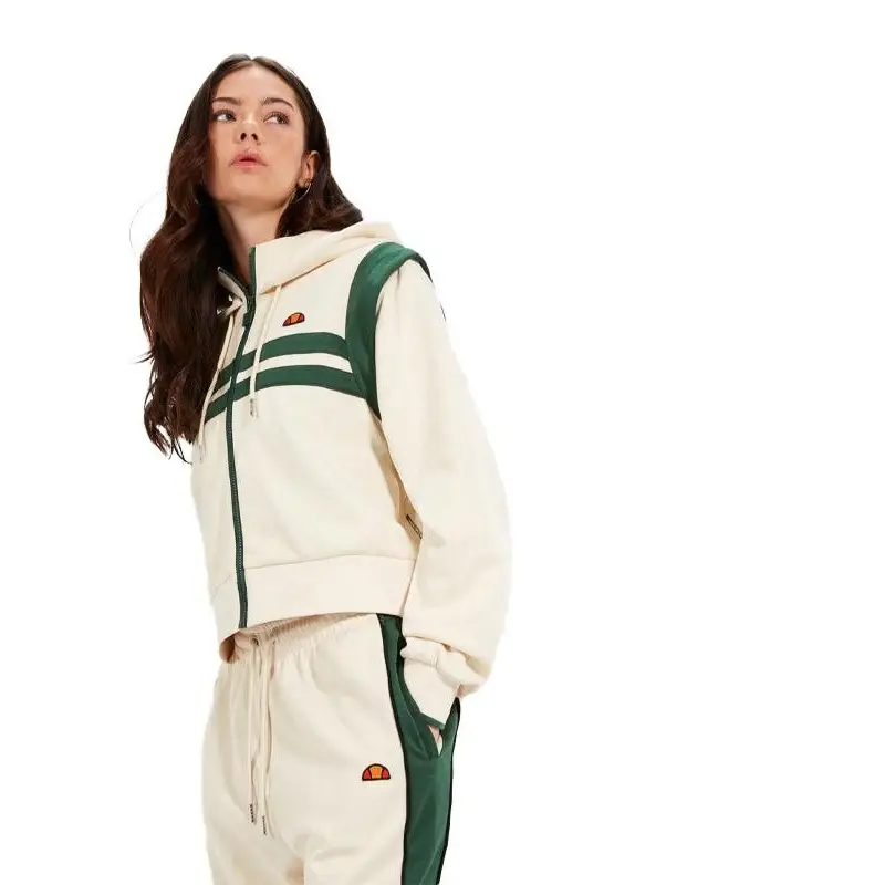 ELLESSE CHAQUETA DEPORTIVA CROP PERNA BEIGE/VERDE