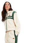 ELLESSE CHAQUETA DEPORTIVA CROP PERNA BEIGE/VERDE