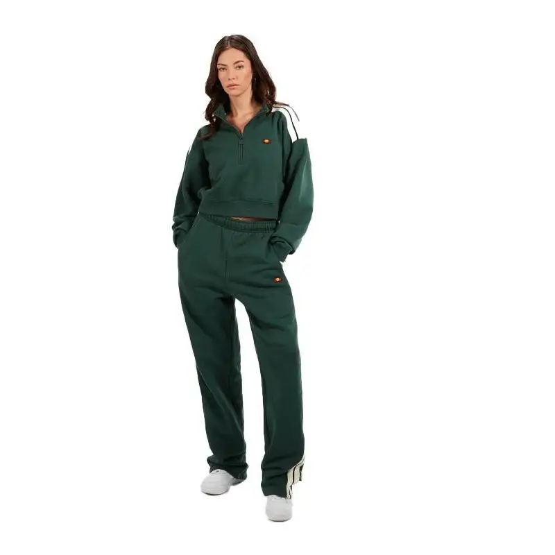 ELLESSE INNOCENZO CROP SWEATSHIRT DARK GREEN