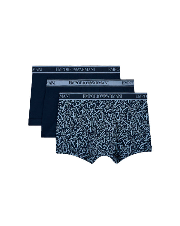 EMPORIO ARMANI 3 PACK BOTTOM AR BL AR BL ST AR BL - textil