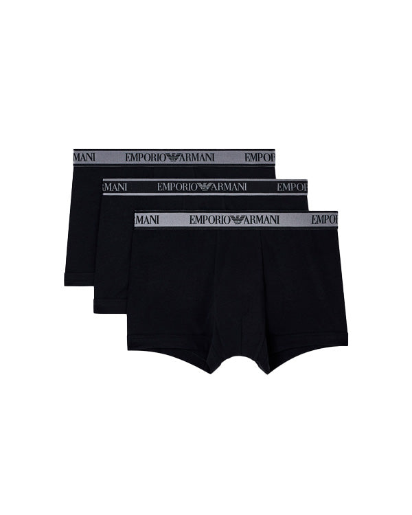 EMPORIO ARMANI 3 PACK BOTTOM BLACK BLACK BLACK - UNDERWEAR