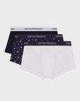 EMPORIO ARMANI 3 PACK TRUNK MARINE/WHITE