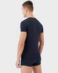 EMPORIO ARMANI BI PACK CREW NECK T-SHIRT MARINE