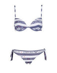 EMPORIO ARMANI BIKINI BLANCO Y AZUL ESTRELLAS