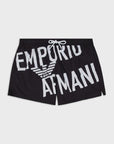 EMPORIO ARMANI BOXER BEACHWEAR NERO