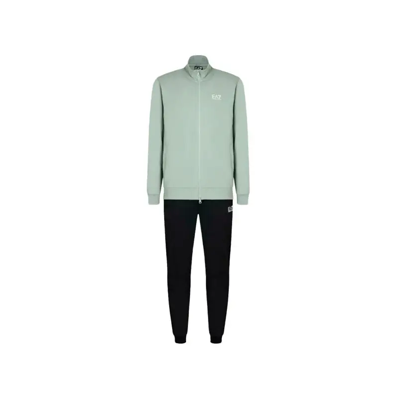 EMPORIO ARMANI TRACKSUIT LIGHT BLUE DARK GREE