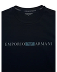 EMPORIO ARMANI PRINTED LOGO LONG SLEEVE T-SHIRT AZ - textil