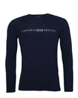 EMPORIO ARMANI PRINTED LOGO LONG SLEEVE T-SHIRT AZ - textil