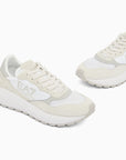 EMPORIO ARMANI SNEAKER WADER MESH NYLON PU SU WHITE QUIET GRAY 7X000341MZ589 - CALZADO