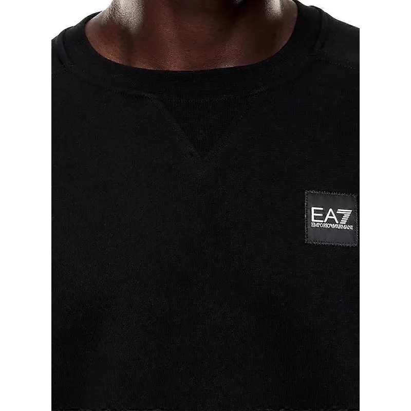 EMPORIO ARMANI SWEATSHIRT BLACK / CREAM - textil