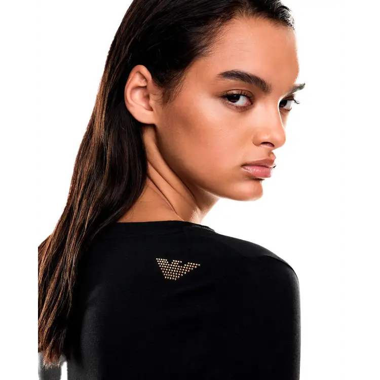 EMPORIO ARMANI T-SHIRT BLACK - textil