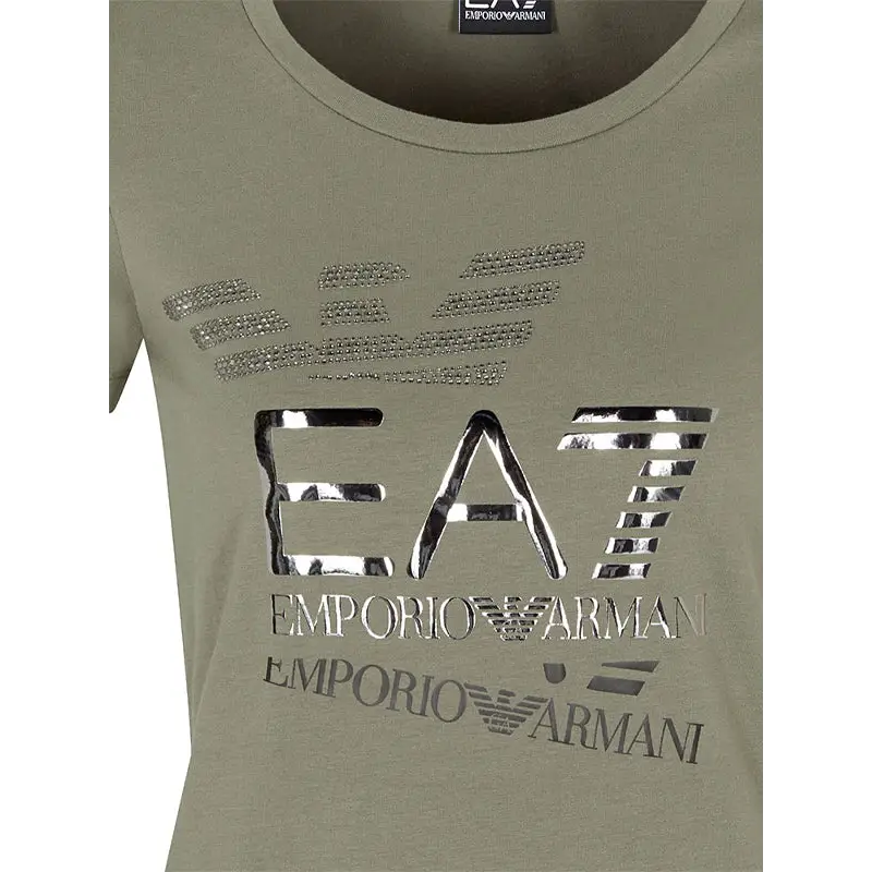 EMPORIO ARMANI T-SHIRT MULLED BASIL - textil