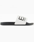 EMPORIO ARMANI WATER SPORTS VISIBILITY SLIPPE WHITE BLACK