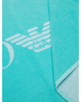 EMPORIO ARMANI WOVEN TOWEL CELESTE - TALLA ÚNICA