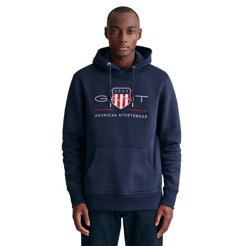 GANT ARCHIEVE SHIELD HOODIE AZUL