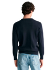GANT CLASSIC COTTON C-NECK AZUL MARINO