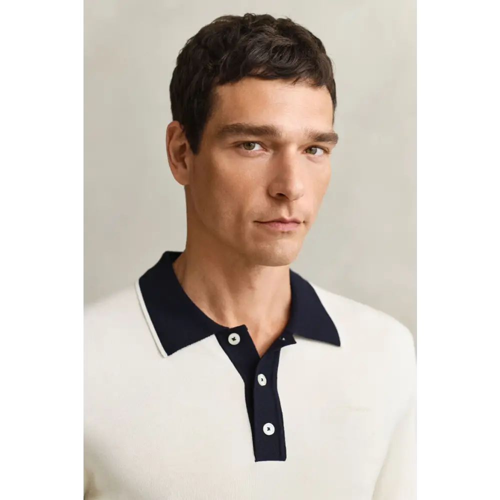 GANT COTTON MODAL POLO CREAM