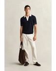 GANT COTTON MODAL POLO EVENING BLUE