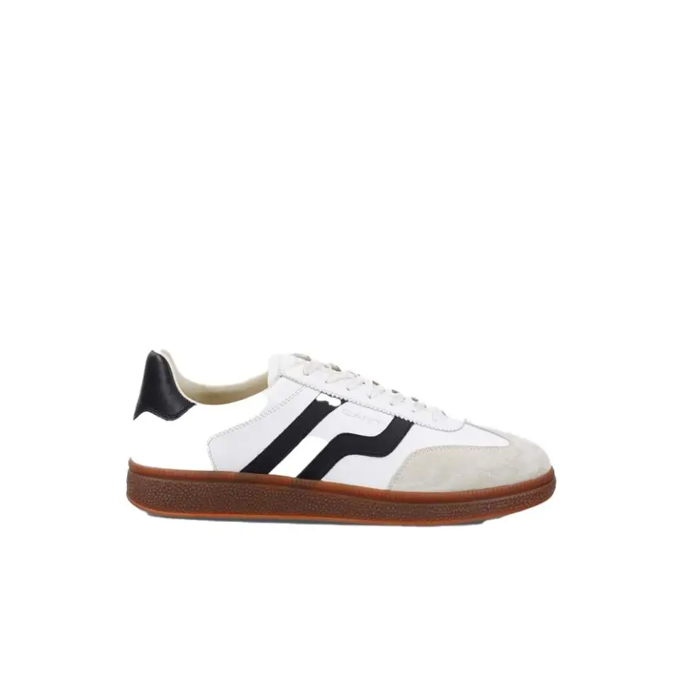 GANT CUZMO COW LEATHER WHITE/MARINE - textil