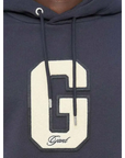 GANT G BADGE HODDIE EVENING BLUE - textil