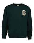GANT G BADGE SWEAT C-NECK TARTAR GREEN - textil