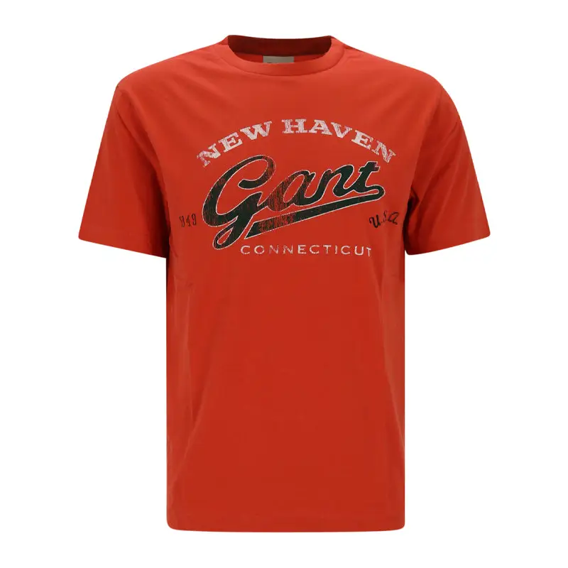 GANT G BADGE T SHIRT DEEP ORANGE