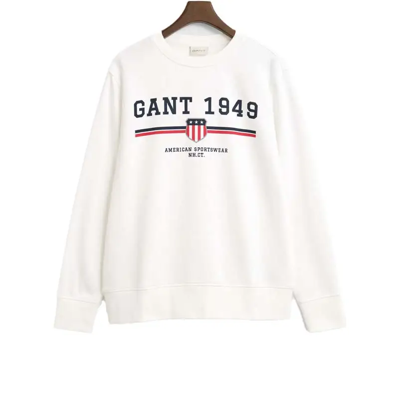 GANT GRAPHIC C-NECK SWEAT EGGSHELL - textil