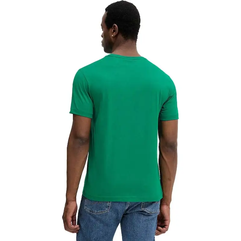 GANT GRAPHIC SS T-SHIRT TARTAN GREEN - textil