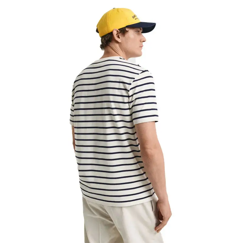 GANT GRAPHIC STRIPED SS T-SHIRT CREAM