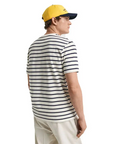 GANT GRAPHIC STRIPED SS T-SHIRT CREAM