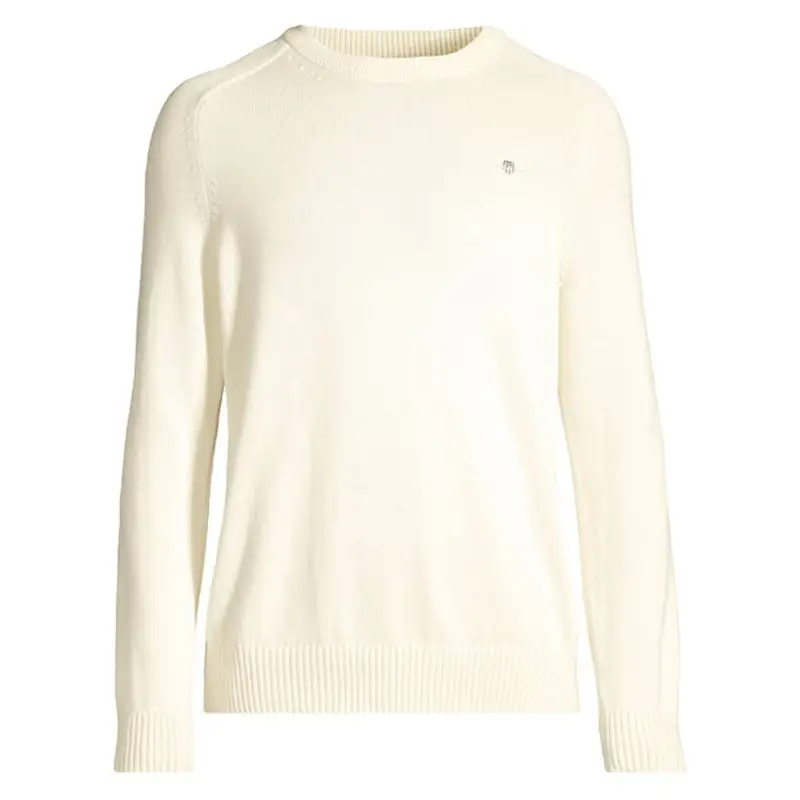 GANT CASUAL COTTON C NECK CREAM