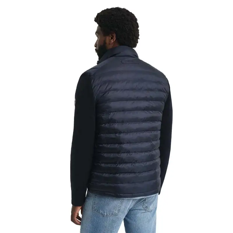 GANT MIXED MEDIA JACKET EVENING BLUE - textil