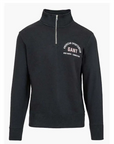 GANT PRINTED GRAPHIC HALF ZIP BLACK - textil